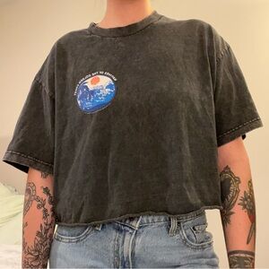 Brandy Melville Charcoal Graphic Tee